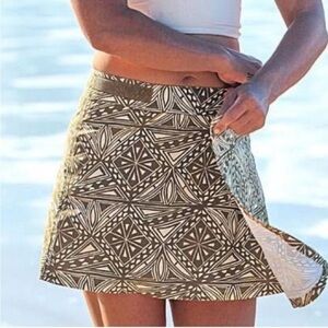 Rip Skirt Hawaii Paia Maui Wrap Aztec Hook & Loop Brown Tan Large Beach Coastal